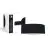 D'Lite Plafonnier Lunelle 30cm Textile Noir | Convient pour 2x E27 